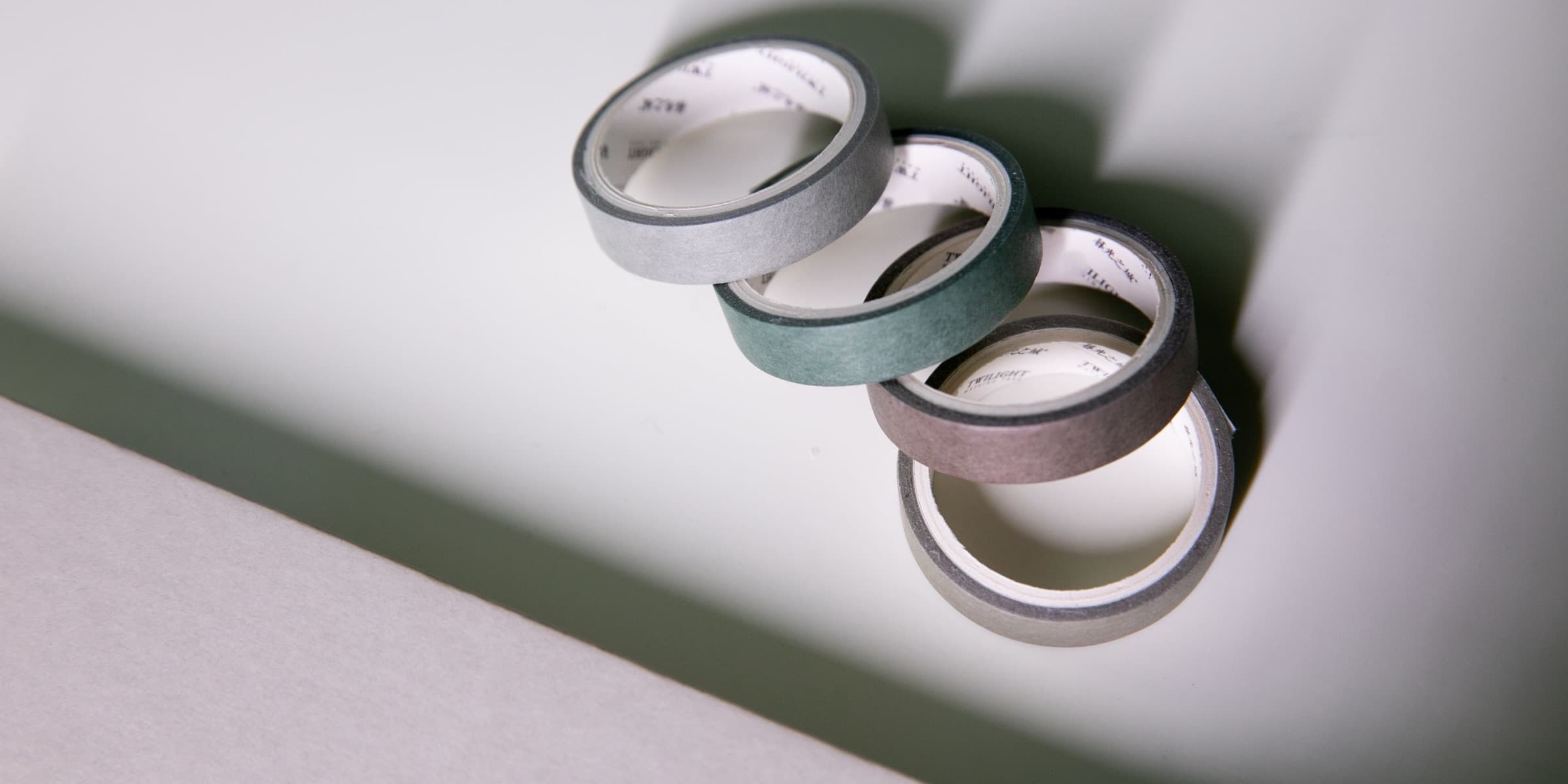 Rolls of pastel coloured tape