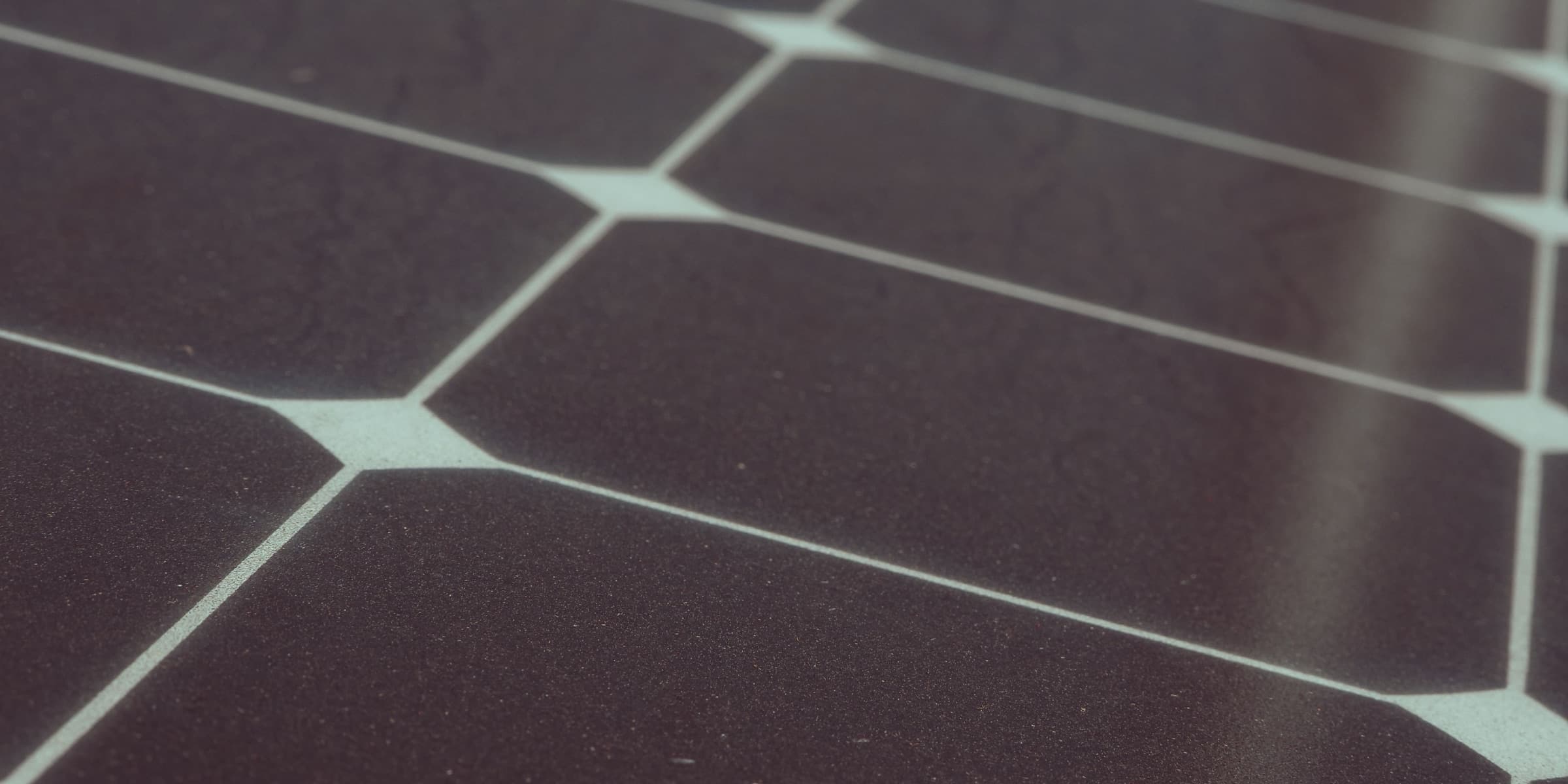 Close-up of solar panel cells
